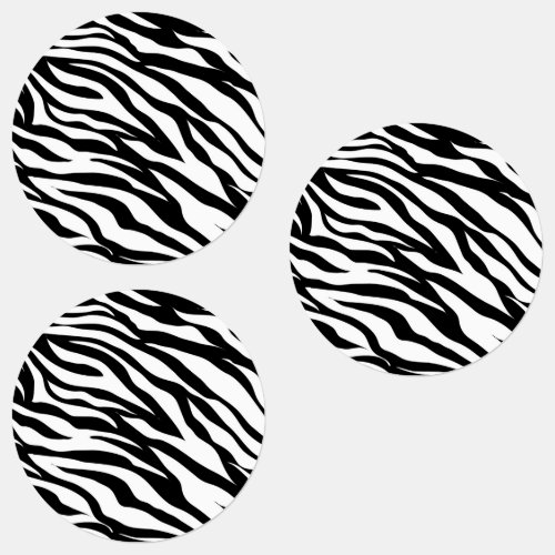 Chic black white zebra print safari birthday party kids labels
