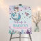 Chic Blonde Mermaid Birthday Baby Shower Welcome