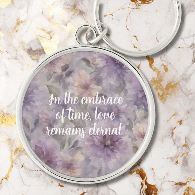 Chic Blossoms Memorial Gift for Grieving Mother Keychain (Chic Blossoms Memorial Gift for Grieving Mother)