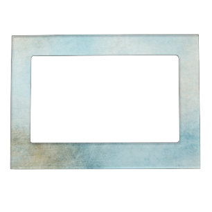 Chic Blue Abstract Magnetic Frame