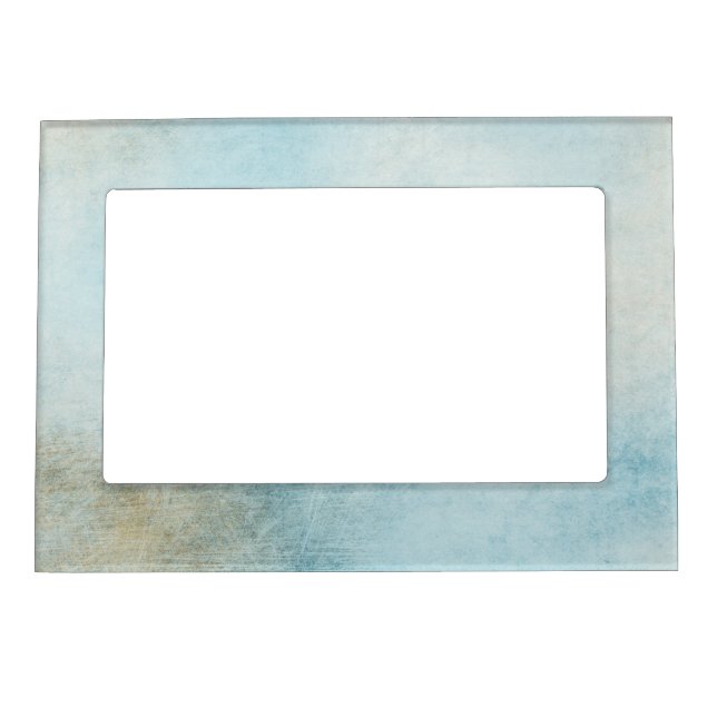 Chic Blue Abstract Magnetic Frame (Front)