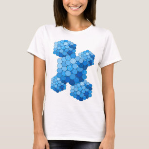 Chic Blue BLUE BUBBLES Print T-Shirt