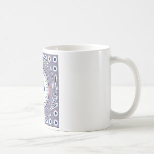 Chic blue coffee mug
