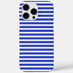 Chic Blue Geometric Popcorn Anime iPhone 16 Pro Max Case