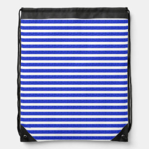 Chic Blue Geometric Popcorn Anime Drawstring Bag