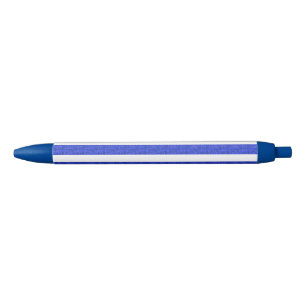 Chic Blue Geometric Stripes Pen
