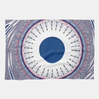 Chic blue kitchen towel