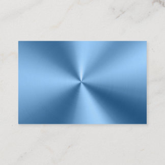 Chic Blue metallic modern business card