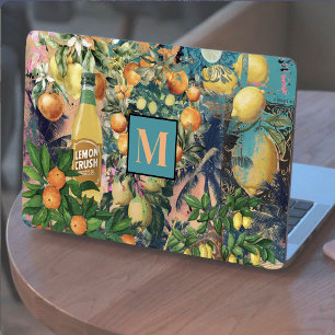 Chic Blue Orange Sicilian Majolica Citrus Collage HP Laptop Skin