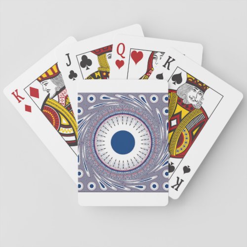 Chic  blue playing cards