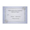 Chic Blue Snowflake Wedding Response Card