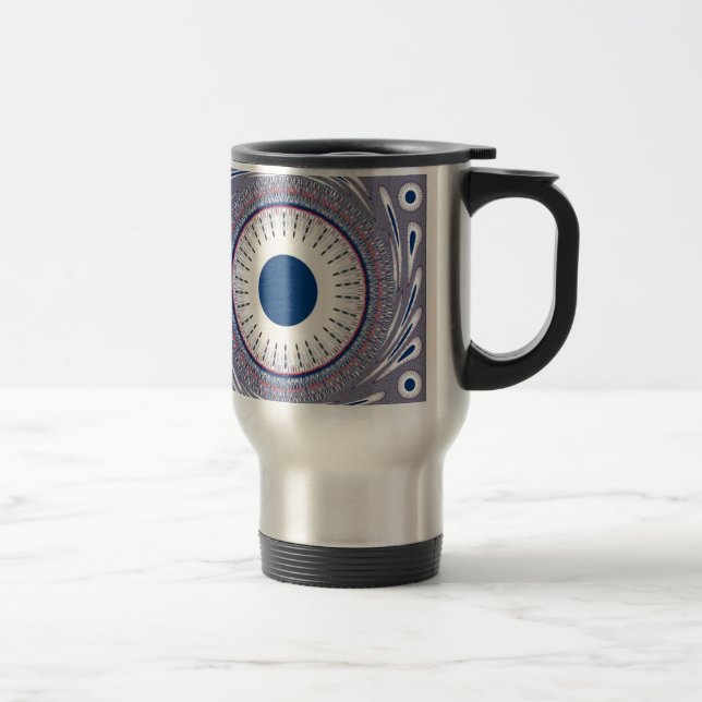 Chic  blue travel mug (Right)