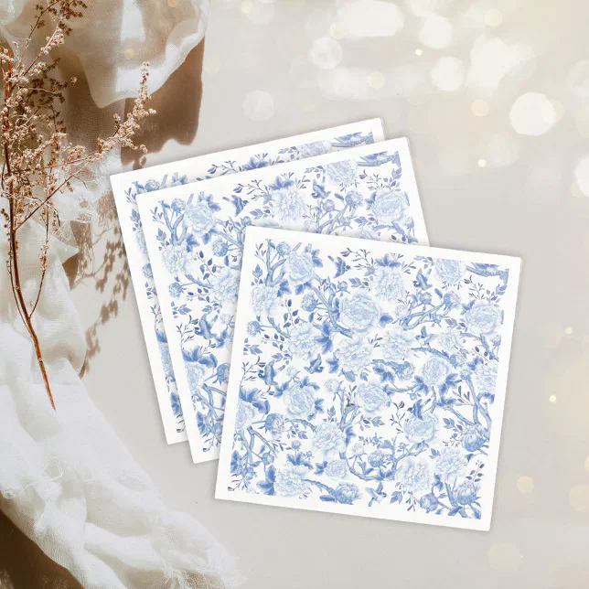 Chinoiserie Blue Napkins main image 1