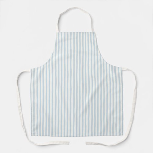 Chic Blue White Stripes Apron