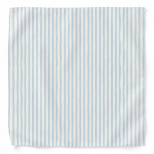 Chic Blue White Stripes Bandana