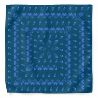 Chic Blueberry Ice Cream Cones Spiral Bandana