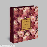 Chic Blush Burgundy Gold Wedding Keepsake Album 3 Ring Binder<br><div class="desc">Preserve your most cherished wedding memories with this breathtaking burgundy, blush, and gold boho floral wedding ring binder. Designed in an elegant watercolor style, this memory album is the perfect keepsake for storing photographs, guest notes, and mementos from your special day. The rich burgundy blooms, soft blush petals, and shimmering...</div>