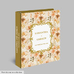 Chic Blush Gold Wedding Memory Album 3 Ring Binder<br><div class="desc">Keep your most cherished memories beautifully preserved with this wedding ring binder featuring lush blush and gold boho flowers. Designed in a soft watercolor style, this binder is perfect for organizing wedding photos, keepsakes, vows, or planning details. The romantic blush roses and shimmering gold accents bring a timeless elegance, making...</div>