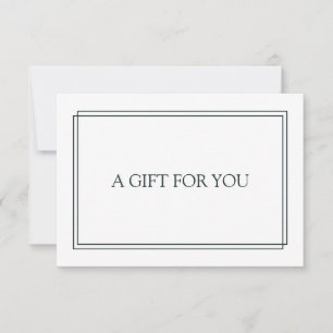 Chic Blush Navy Black Gift Certificate