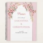 Chic blush peonies pampas boho arch eucalyptus planner<br><div class="desc">Crafting a stylish and enchanting wedding begins with choosing the perfect elements to bring your vision to life. The chic blush peonies combined with the soft texture of pampas grass, and the elegant boho arch draped in fragrant eucalyptus create a truly captivating ambiance for your special day. A planner can...</div>