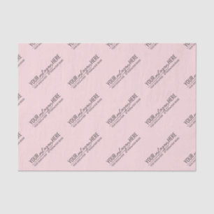 Chic Blush Pink Business Logo Branding Tissue Paper