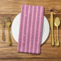 Chic Blush Pink Glitter Style Vertical Stripes