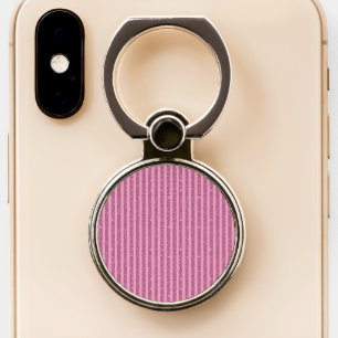 Chic Blush Pink Glitter Style Vertical Stripes Phone Ring Stand