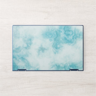 Chic Blush Pink Gold Vein Marble Laptop Skin