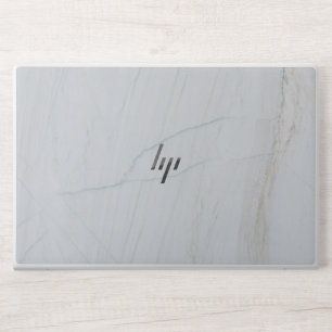Chic Blush Pink Gold Vein Marble Laptop Skin