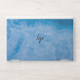 Chic Blush Pink Gold Vein Marble Laptop Skin