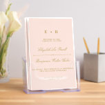 Chic Blush Pink & Gold Wedding Program Template Brochure<br><div class="desc">Celebrate in style with these elegant and very trendy wedding programs. The design is easy to personalize wit your own wording and your guests will be thrilled when they see these fabulous programs.</div>