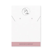 Chic Blush Pink | Logo Jewelry Display Card