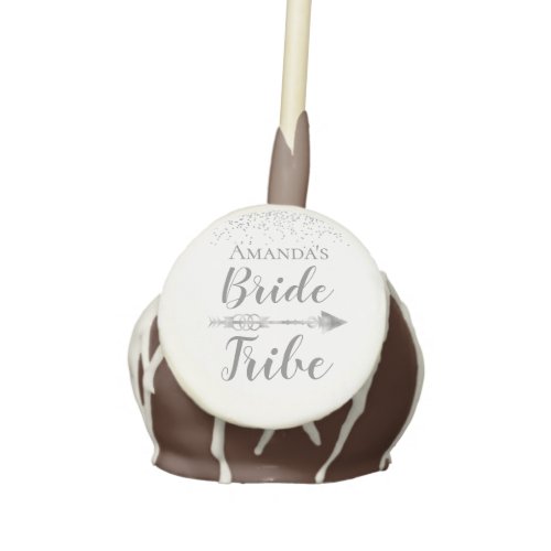 Chic Boho Bride Tribe Glitter Elegant Personalized Cake Pops