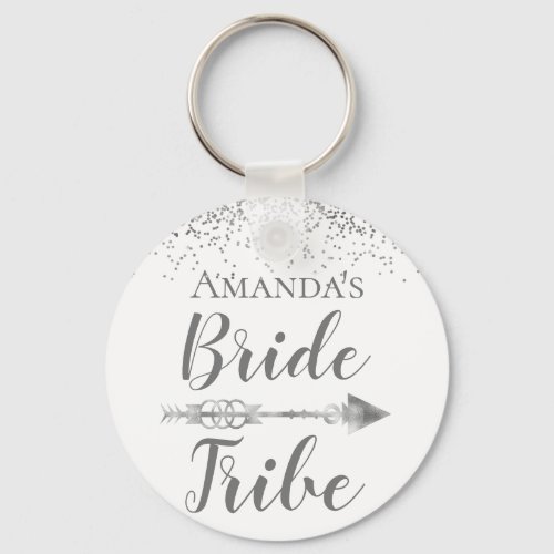 Chic Boho Bride Tribe        Keychain