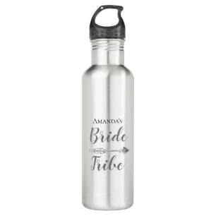 Chic Boho Bride Tribe Personalized      Stainless Steel Water Bottle