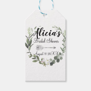 Chic Boho Foliage Bridal Shower Gift Tags