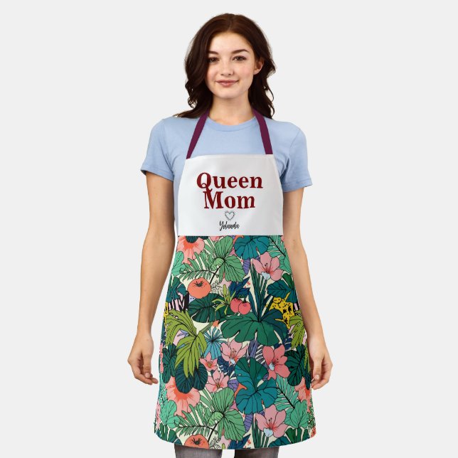 Chic Boho Tropical Apron (Worn)