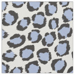 Chic bold light blue cheetah print pattern fabric