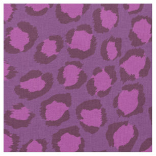 Chic bold orchid purple cheetah print pattern fabric
