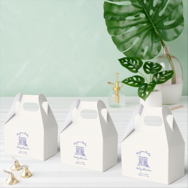 Chic Bonjour bebe baby shower Favor Boxes (Multiple)