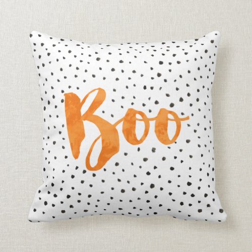Chic Boo Halloween Dotted Pillow