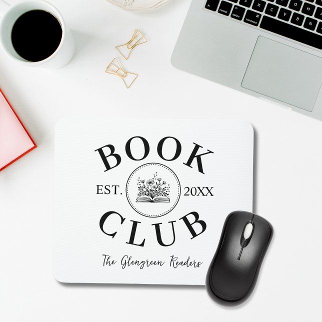 Chic Book Club Members Personalized Gift Mousepad (Creator Uploaded)