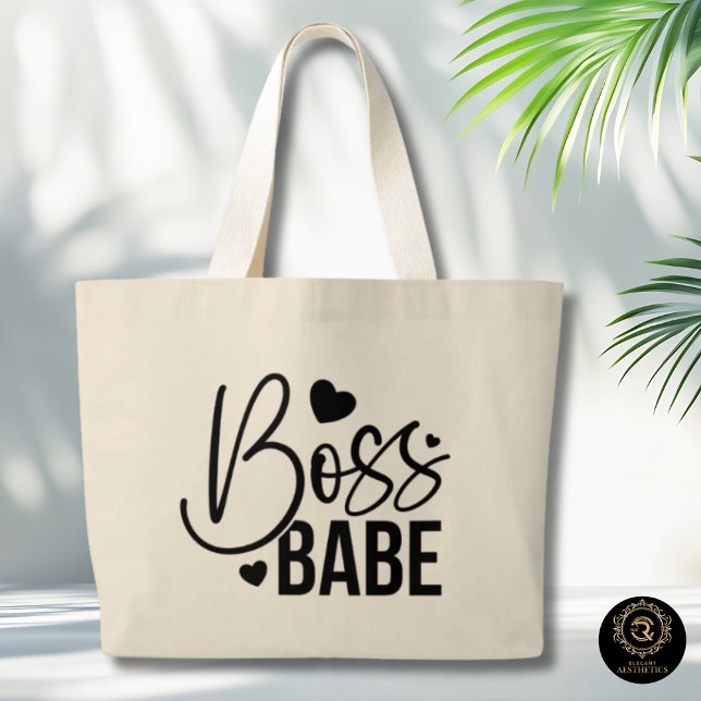 Chic Boss Babe Everyday Cotton Tote Bag (Creator Uploaded)