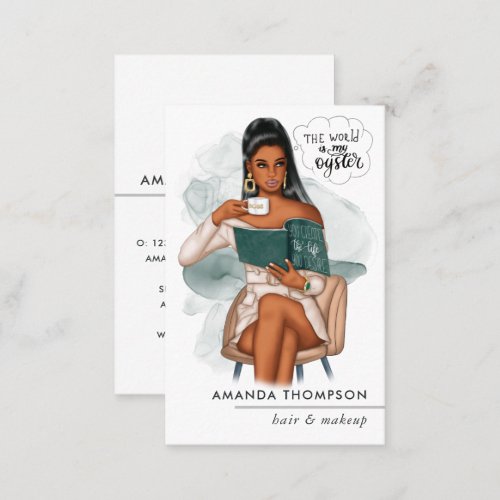 Chic Boss Woman Business Card