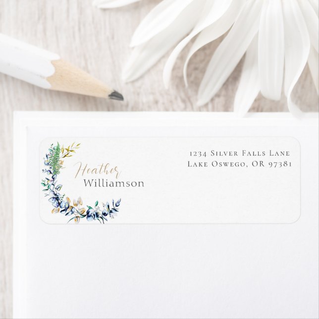 Chic Botanical Wreath Label (Insitu)