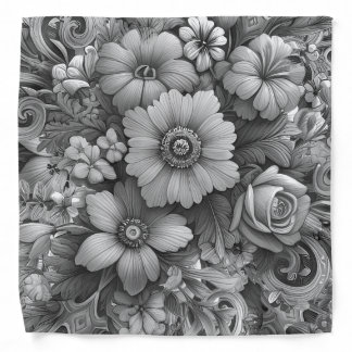 Chic Bouquet of Flowers Bandana