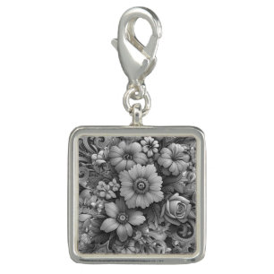 Chic Bouquet of Flowers Charm