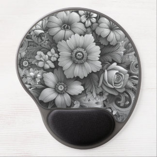 Chic Bouquet of Flowers Gel Mouse Pad
