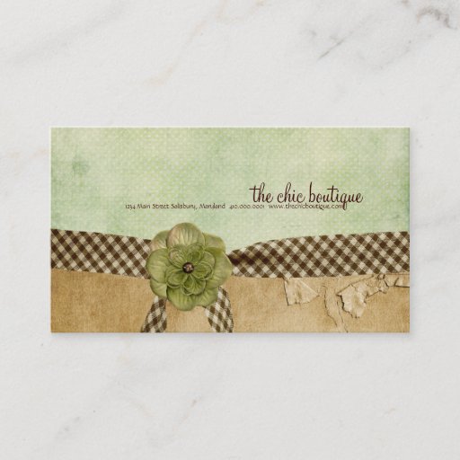 Customizable Chic Boutique Business Cards
