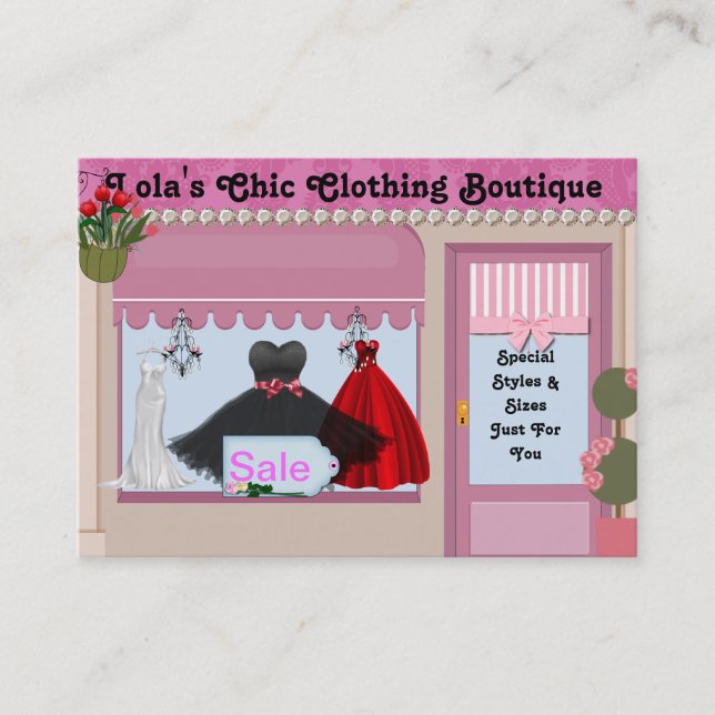 Chic  Boutique Business Cards (Front)